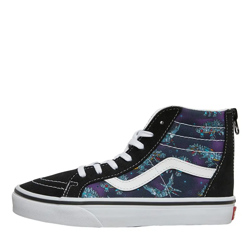 Vans Boys Sk8-Hi Zip Trainers Blue/True White