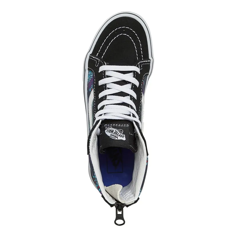 Vans Boys Sk8-Hi Zip Trainers Blue/True White