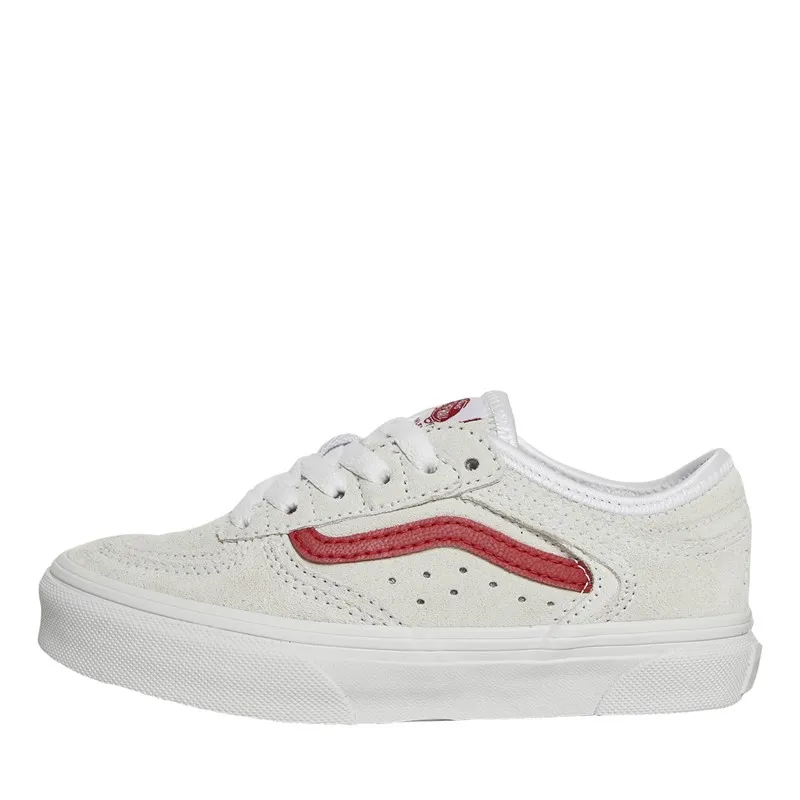 Vans Kids Rowley Classic Trainers White/Racing Red