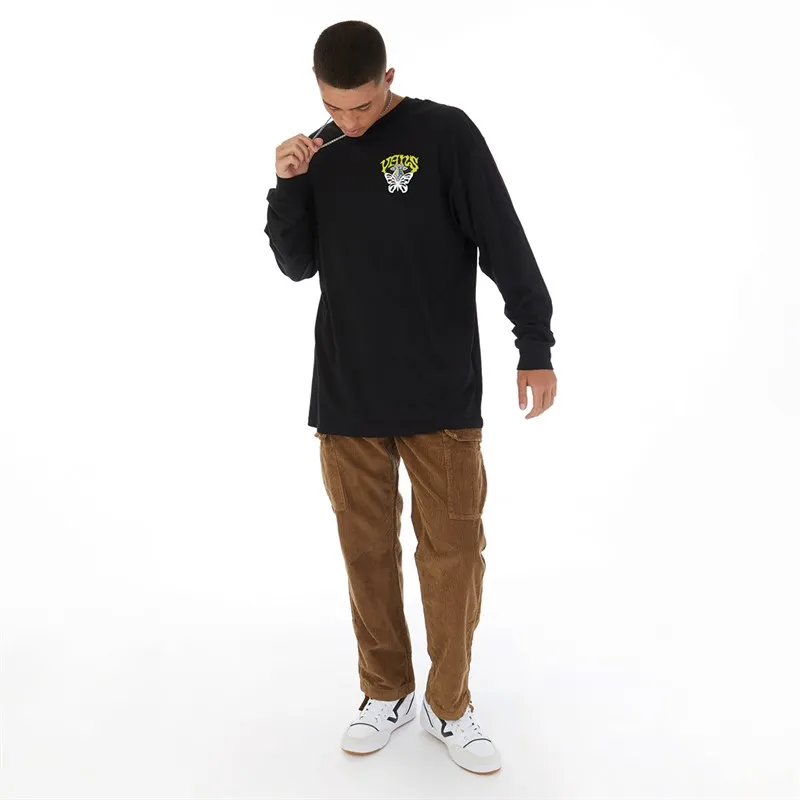 Vans Mens Skull Saucer Long Sleeve T-Shirt Black