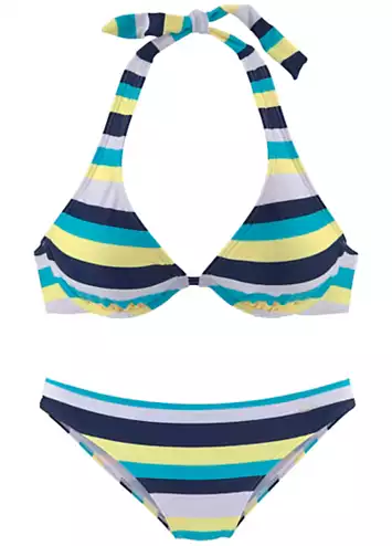 Venice Beach Stripe Underwired Bikini | Grattan