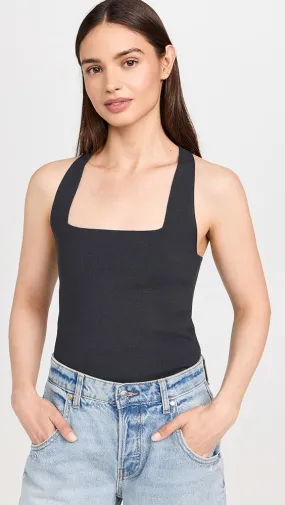 Vince   Racerback Square Neck Tank 