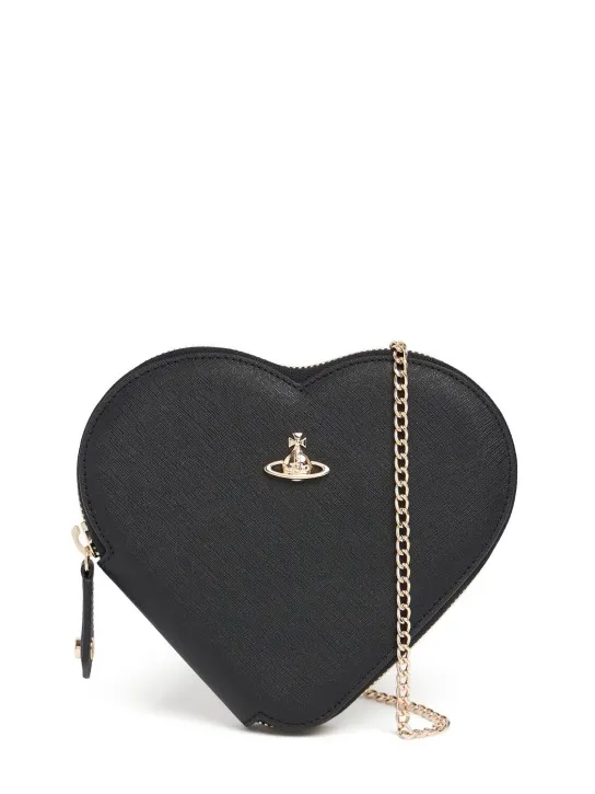 Vivienne Westwood   New Heart saffiano leather shoulder bag 