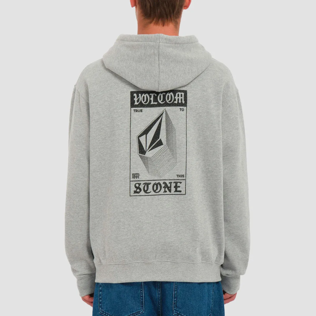 Volcom Watanite We'll Speak To You Pullover Hoodie Heather Grey