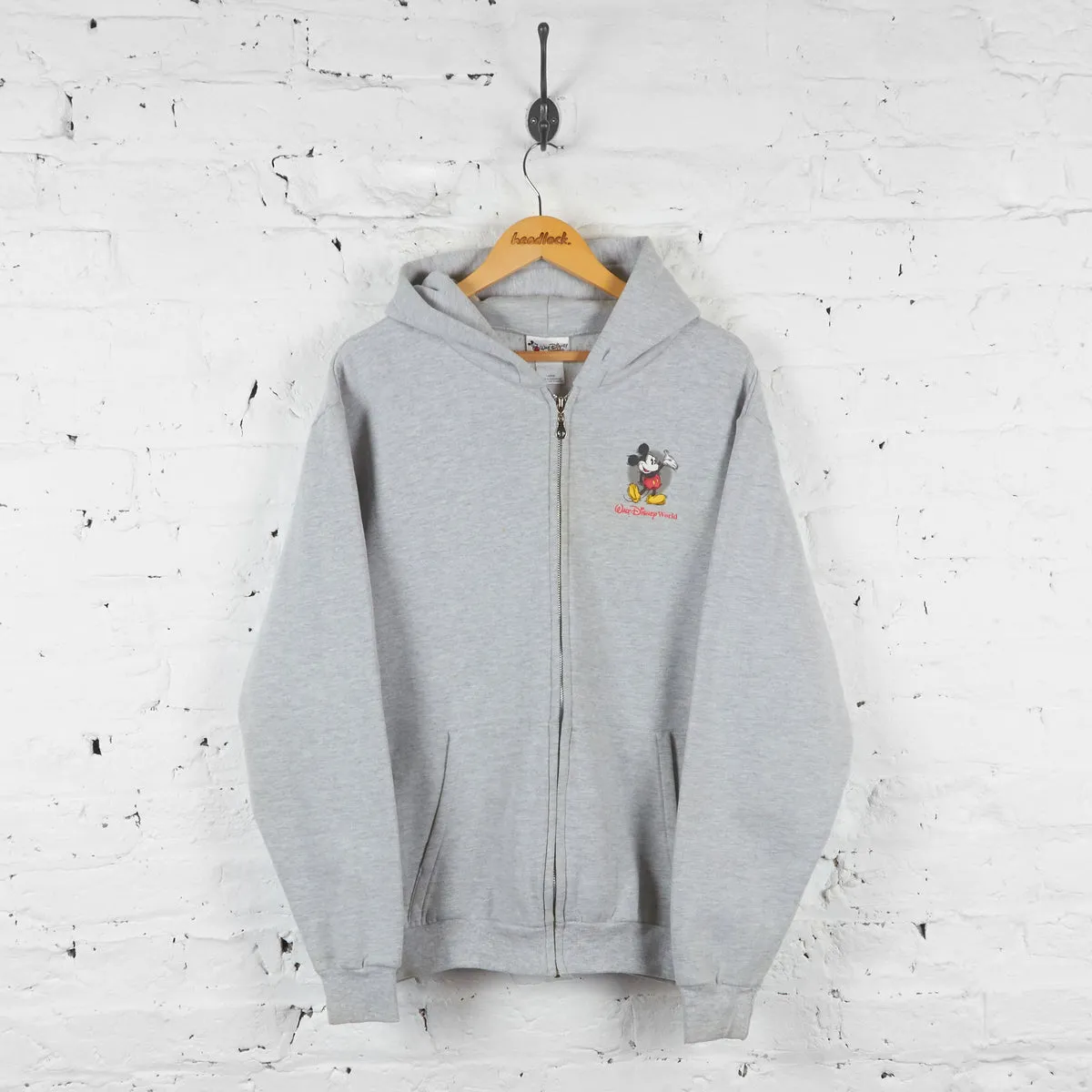 Walt Disney World Full Zip Hoodie - Grey - L