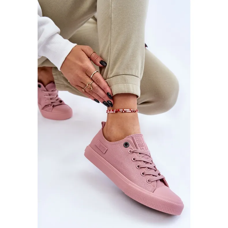 Women's Classic Low Sneakers Big Star LL274027 Pink