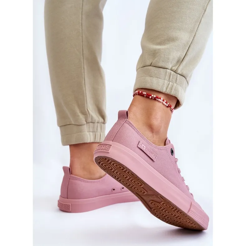 Women's Classic Low Sneakers Big Star LL274027 Pink