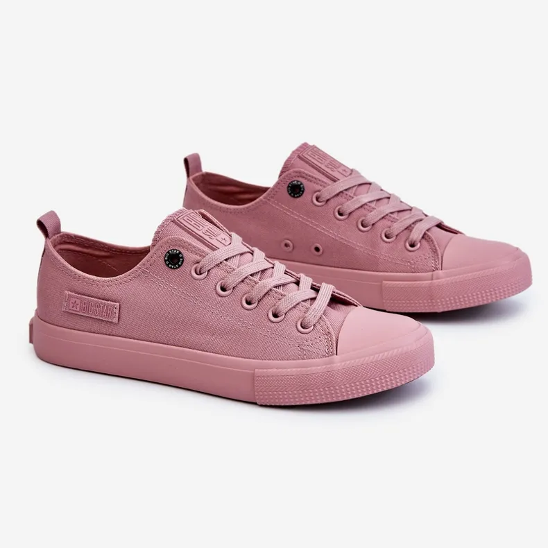 Women's Classic Low Sneakers Big Star LL274027 Pink