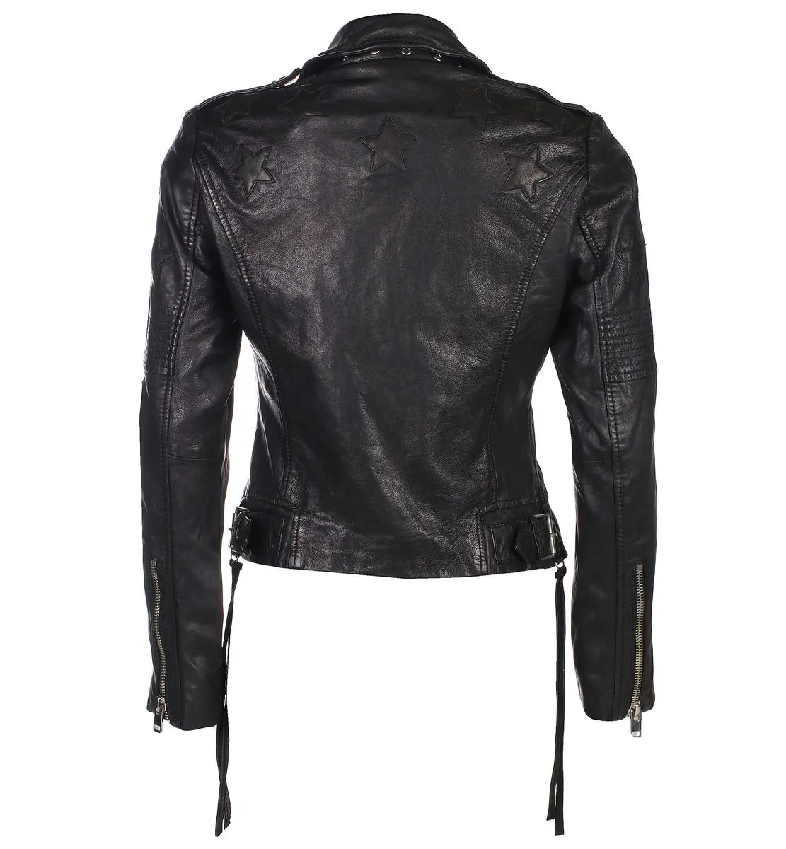 Women's (biker) jacket G2GWona W20 SF LAMEV - GLOSSY - BLACK - M0012965  -  Metal-shop