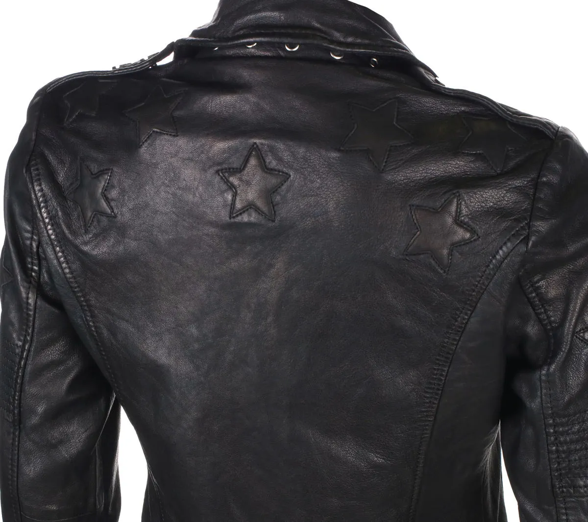 Women's (biker) jacket G2GWona W20 SF LAMEV - GLOSSY - BLACK - M0012965  -  Metal-shop