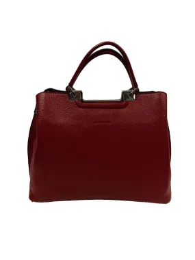 Women's red leather handbag gc 212