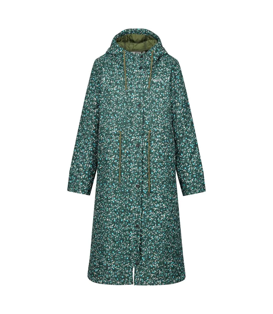 Womens/ladies orla berry bubble hooded longline padded jacket jade Regatta