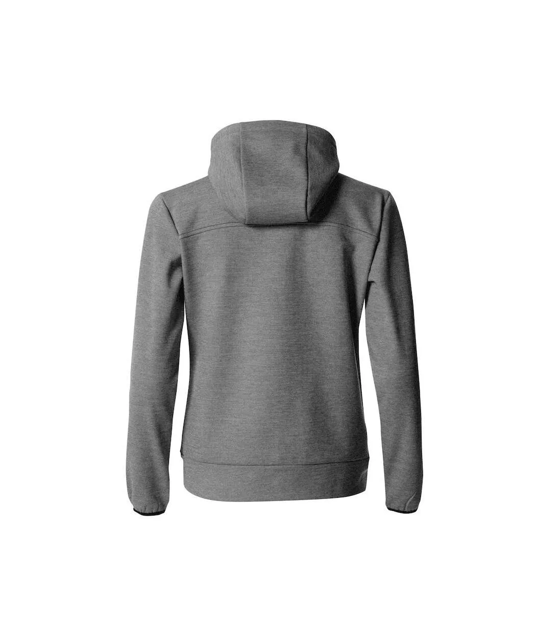 Womens/ladies ottawa melange full zip hoodie grey melange Clique