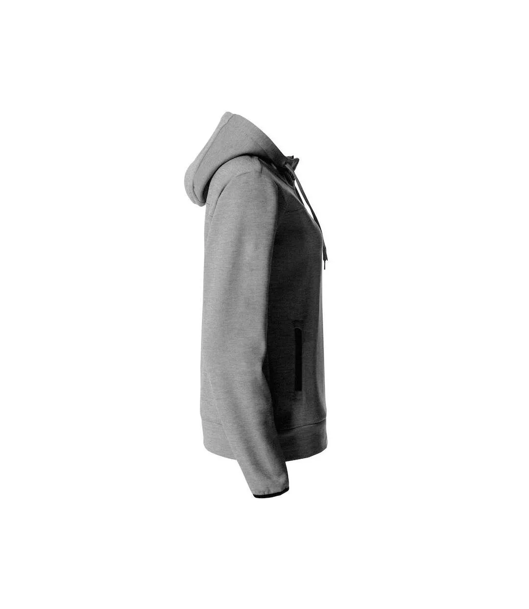 Womens/ladies ottawa melange full zip hoodie grey melange Clique