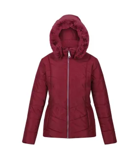 Womens/ladies wildrose baffled padded hooded jacket cabernet Regatta