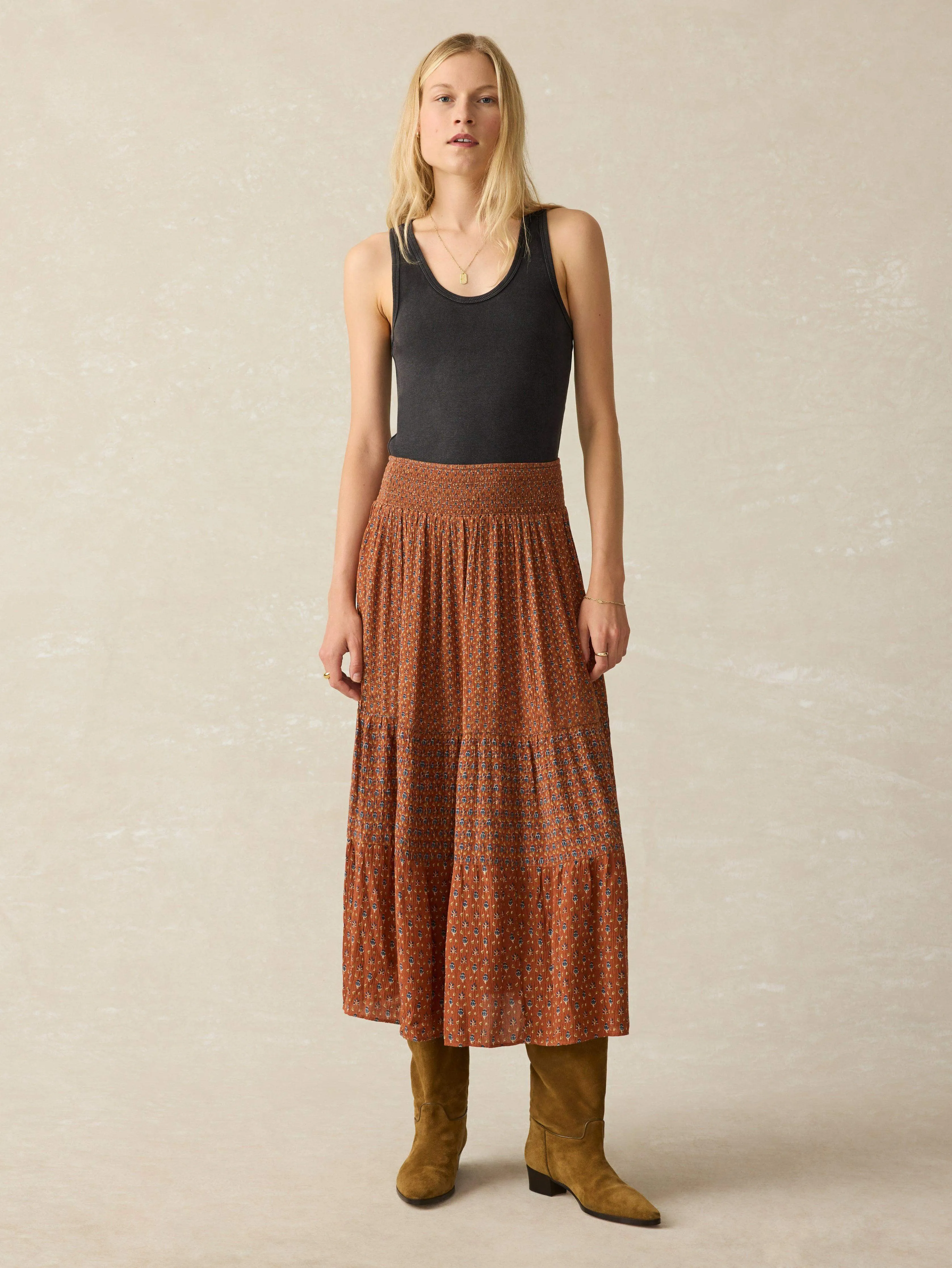 Woodstock Skirt - Chestnut Blossom