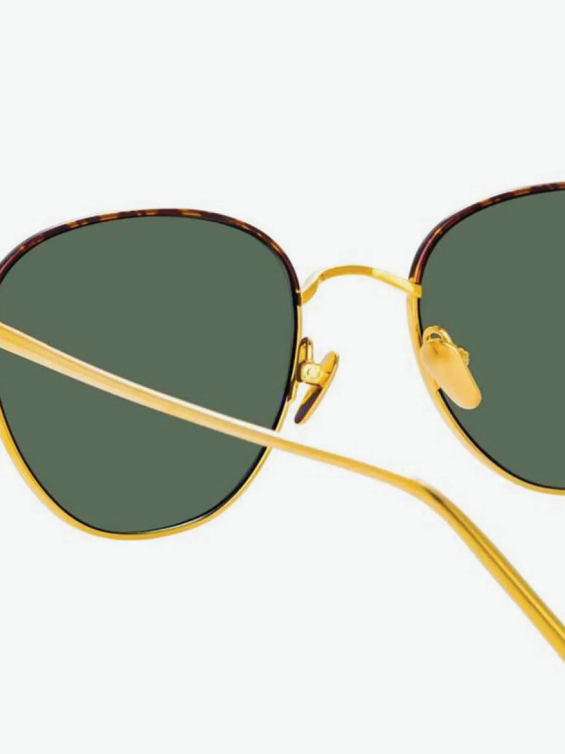 Yellow Gold Square Sunglasses