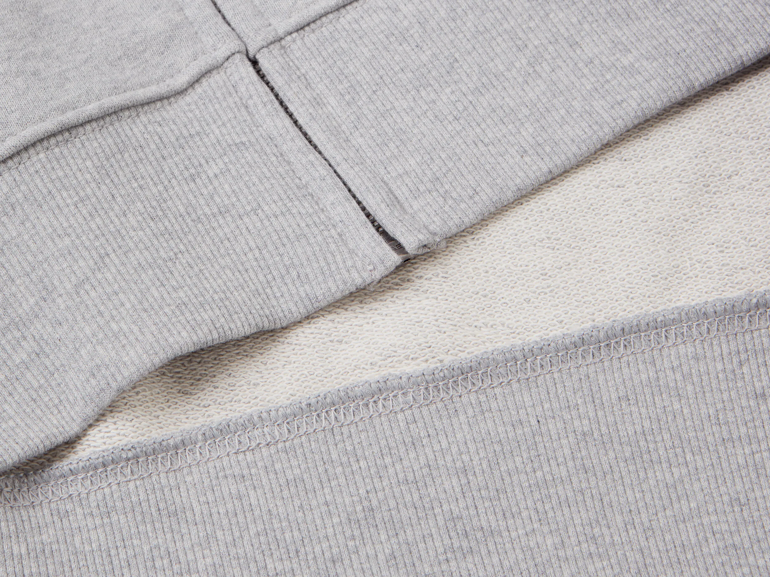 Zip-up hoodie in cotton - Light Gray | Benetton